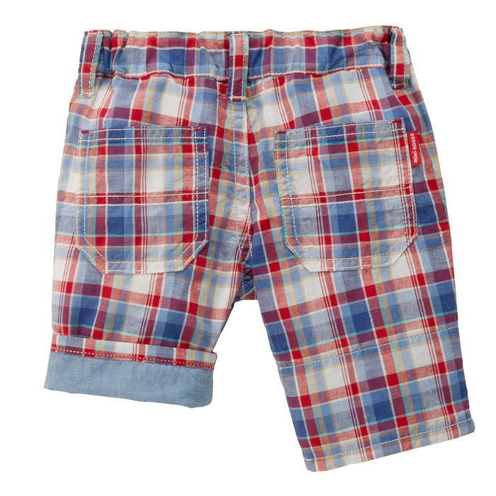 Three-quarter length pants with Ikari mark embroidery