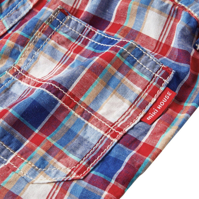 Three-quarter length pants with Ikari mark embroidery