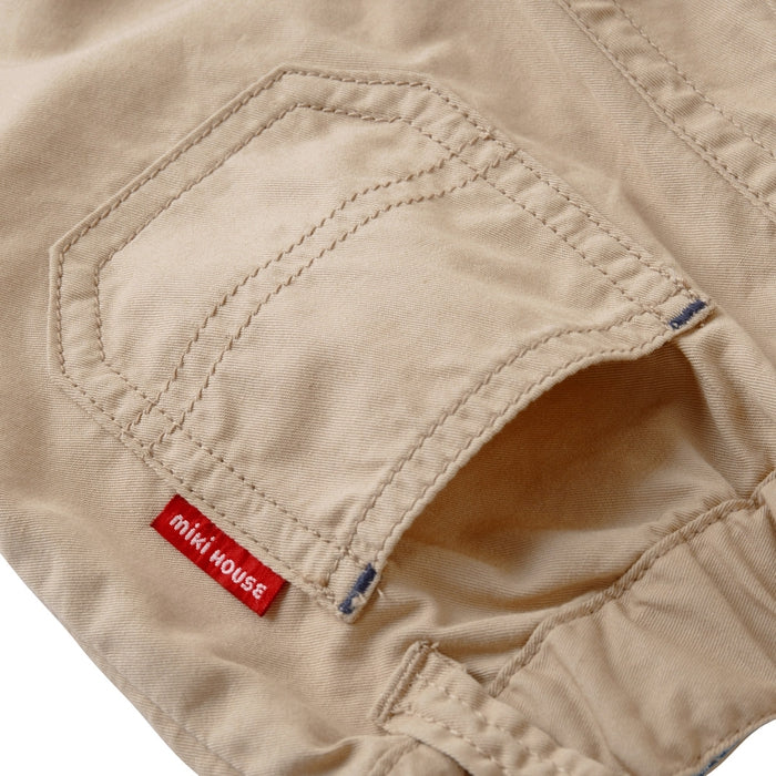 Three-quarter length pants with Ikari mark embroidery