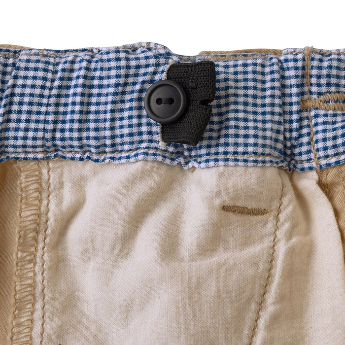 Three-quarter length pants with Ikari mark embroidery
