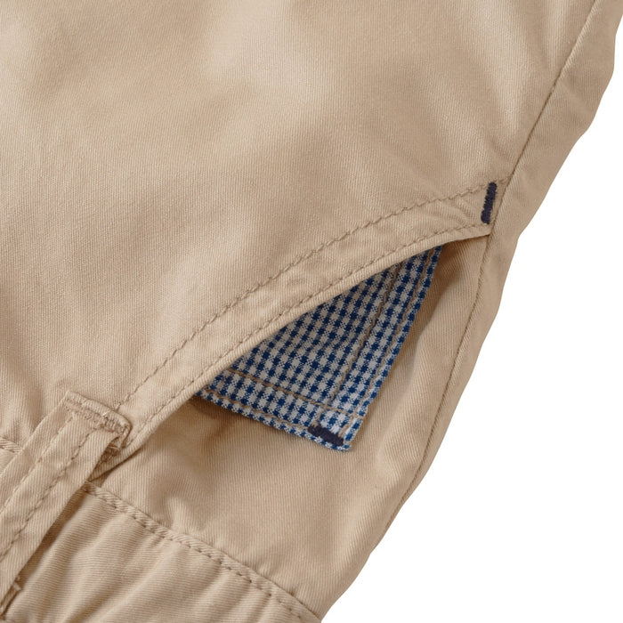 Three-quarter length pants with Ikari mark embroidery