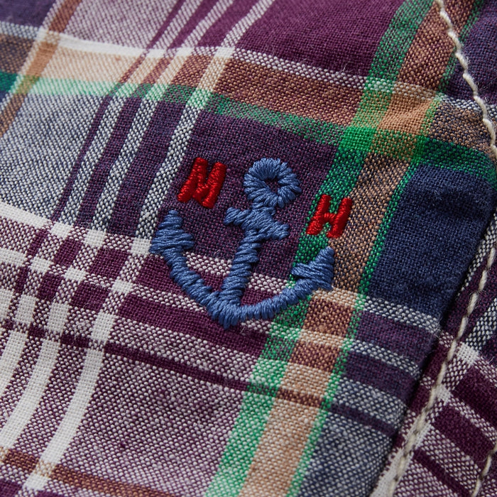 Three-quarter length pants with Ikari mark embroidery