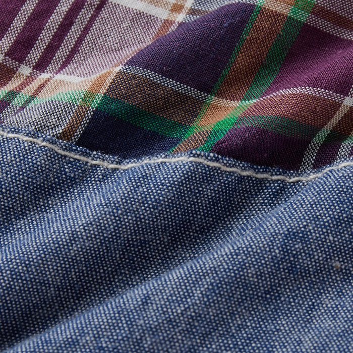 Three-quarter length pants with Ikari mark embroidery