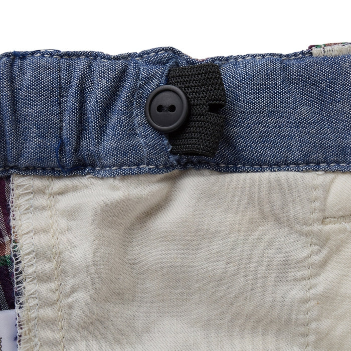 Three-quarter length pants with Ikari mark embroidery
