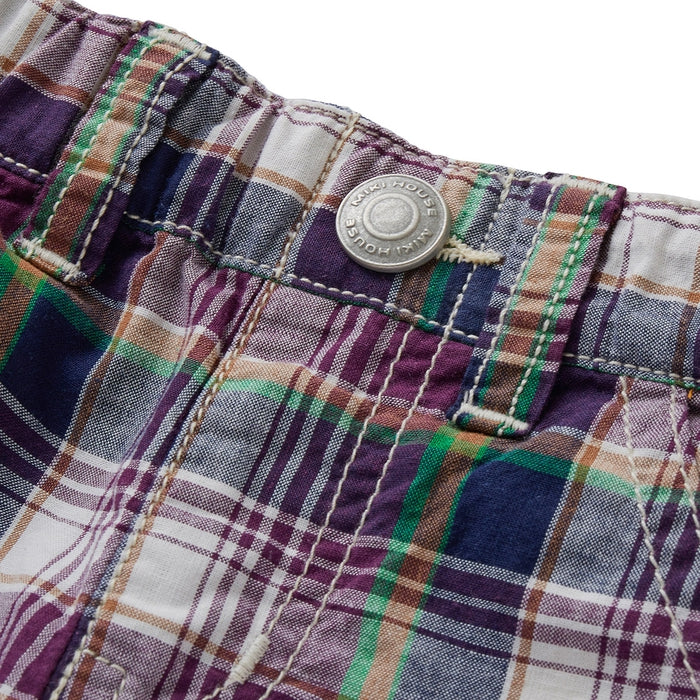 Three-quarter length pants with Ikari mark embroidery