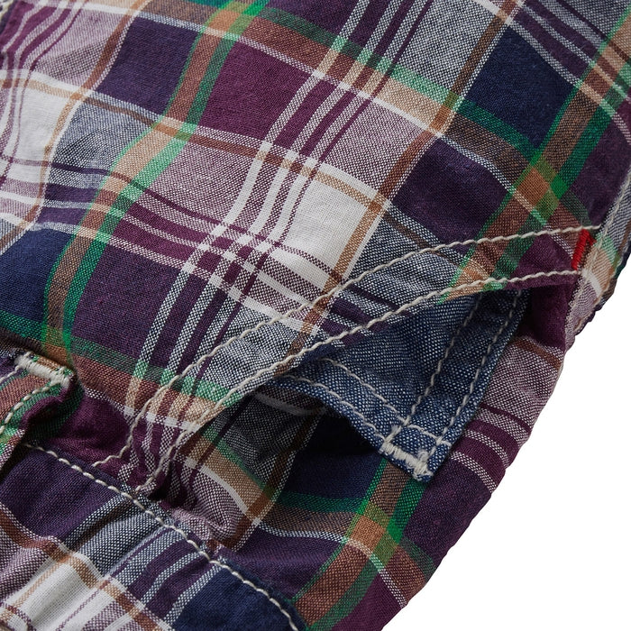 Three-quarter length pants with Ikari mark embroidery
