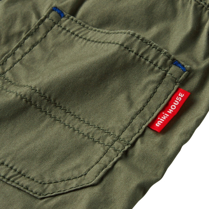 Three-quarter length pants with Ikari mark embroidery
