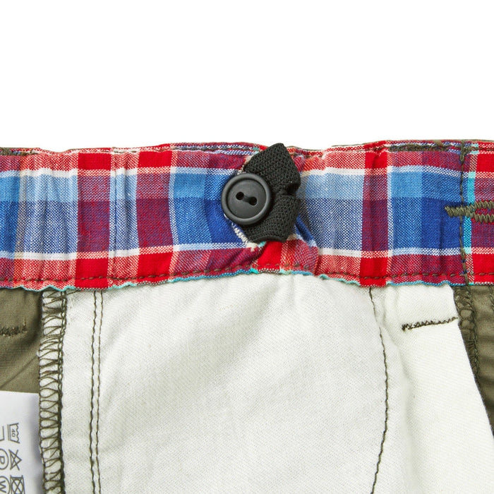 Three-quarter length pants with Ikari mark embroidery