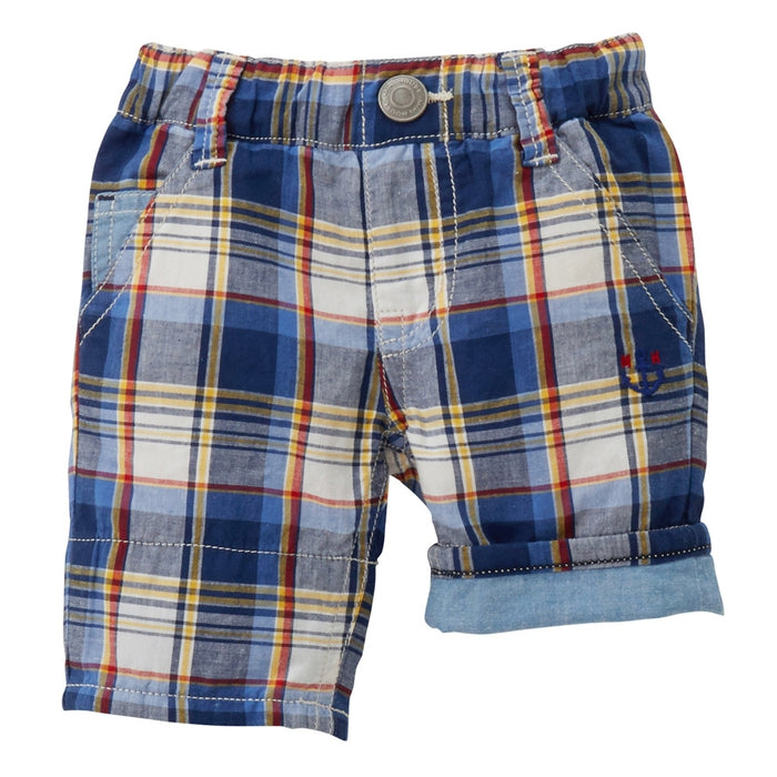 Three-quarter length pants with Ikari mark embroidery
