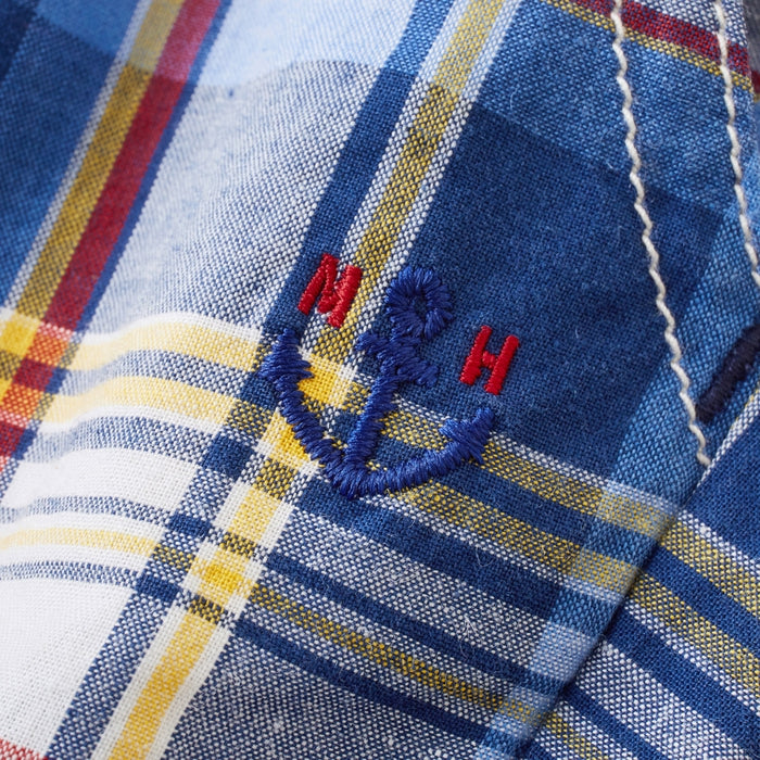 Three-quarter length pants with Ikari mark embroidery