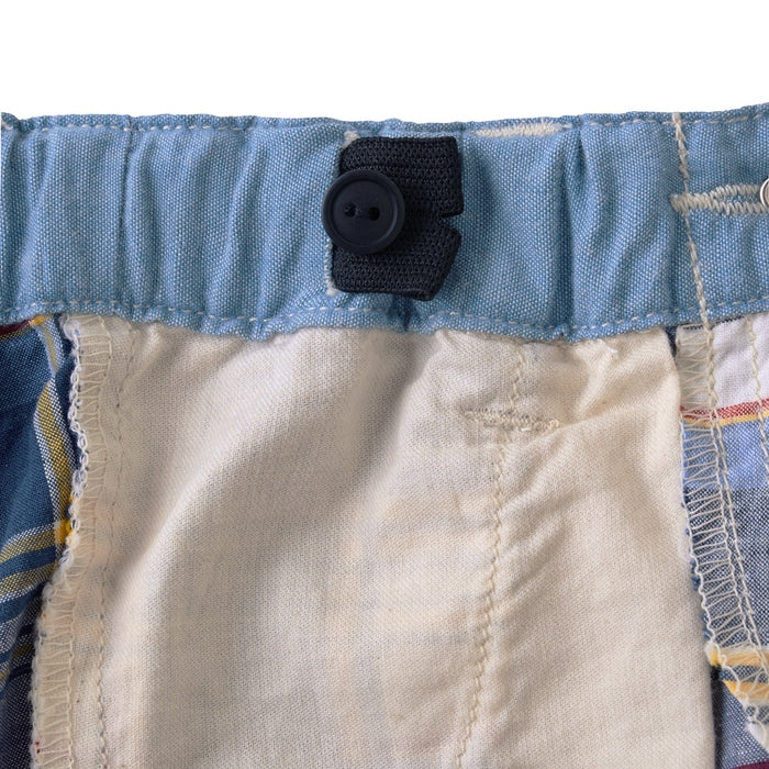 Three-quarter length pants with Ikari mark embroidery