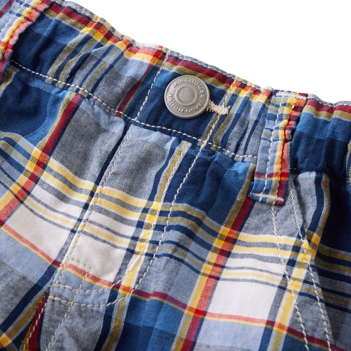 Three-quarter length pants with Ikari mark embroidery