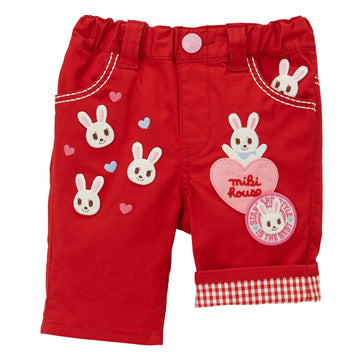 [Thanksgiving] Three-quarter length pants [No cancellations or returns] red 商品画像