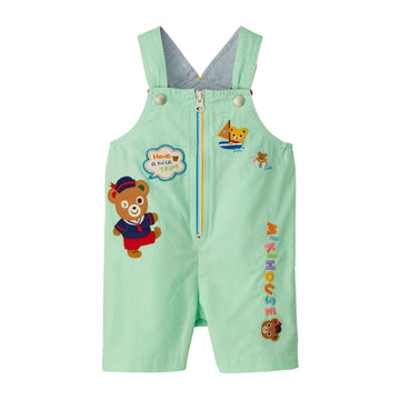 3/4 length overalls ice green 商品画像