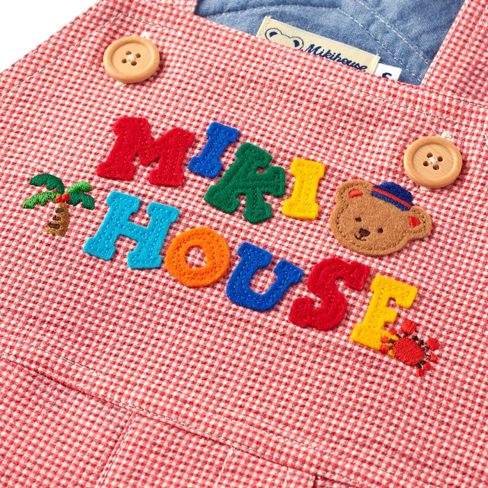 ミキハウスベア ５分丈オーバーオール