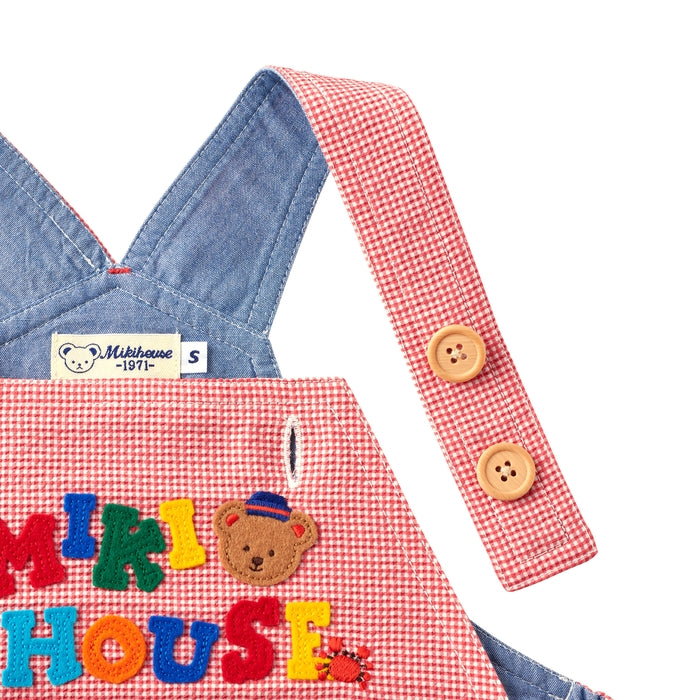 ミキハウスベア ５分丈オーバーオール