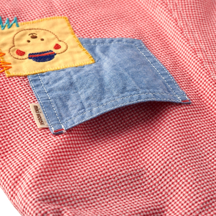 ミキハウスベア ５分丈オーバーオール