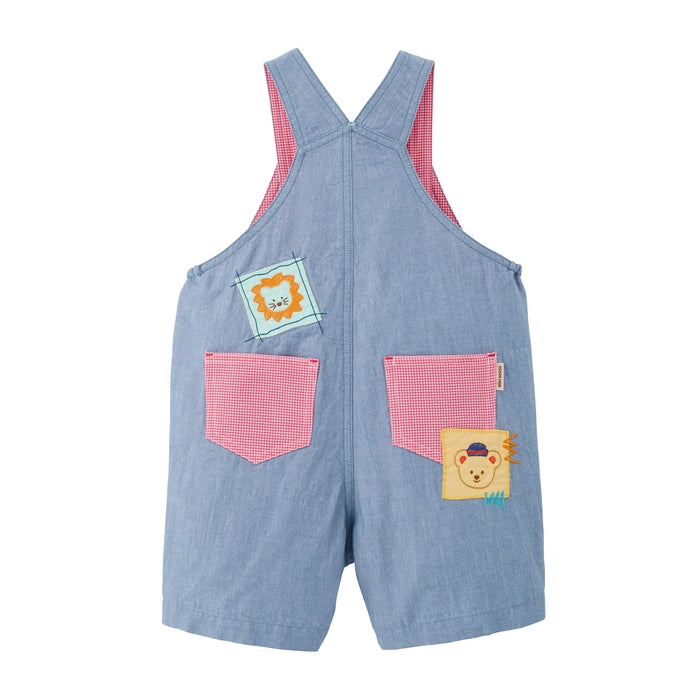 ミキハウスベア ５分丈オーバーオール