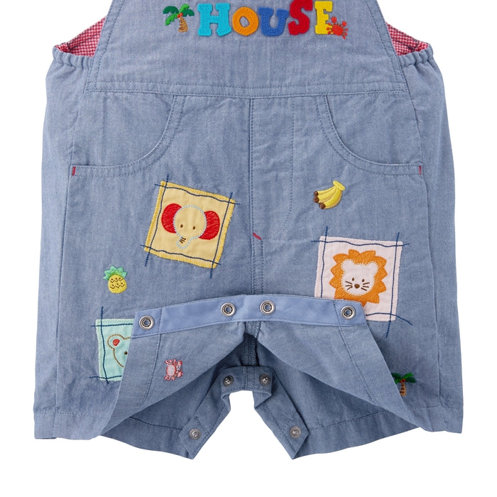 ミキハウスベア ５分丈オーバーオール