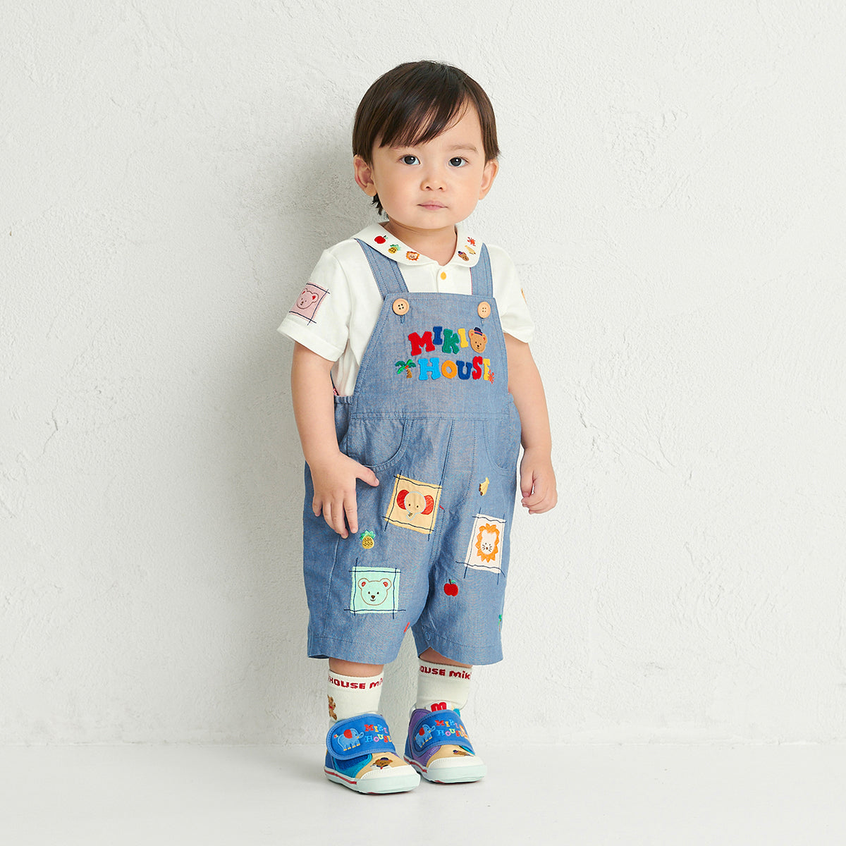 MIKI HOUSE5/5 길이의 바지를 견뎌냅니다