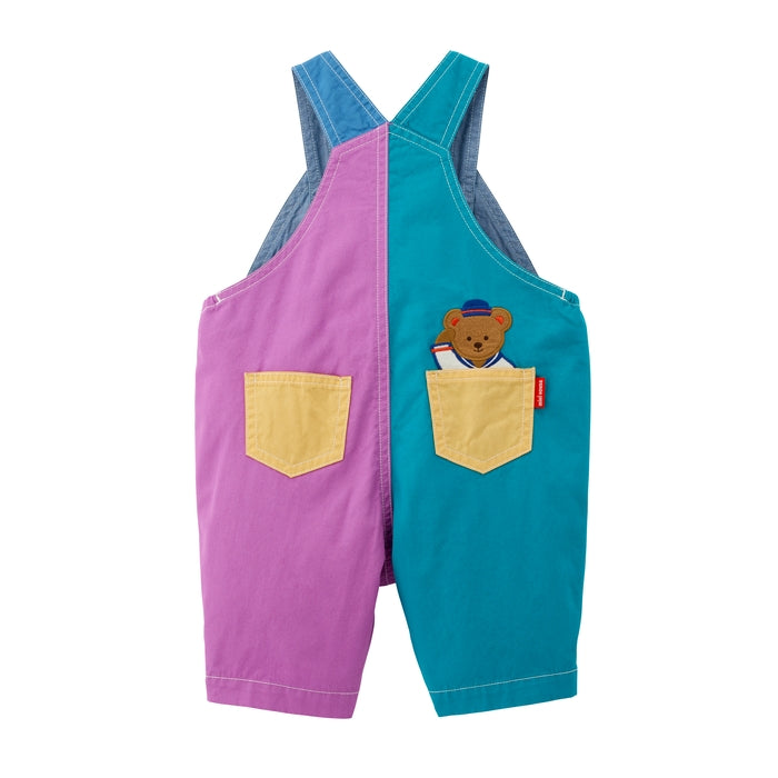 ミキハウスベア ６分丈オーバーオール