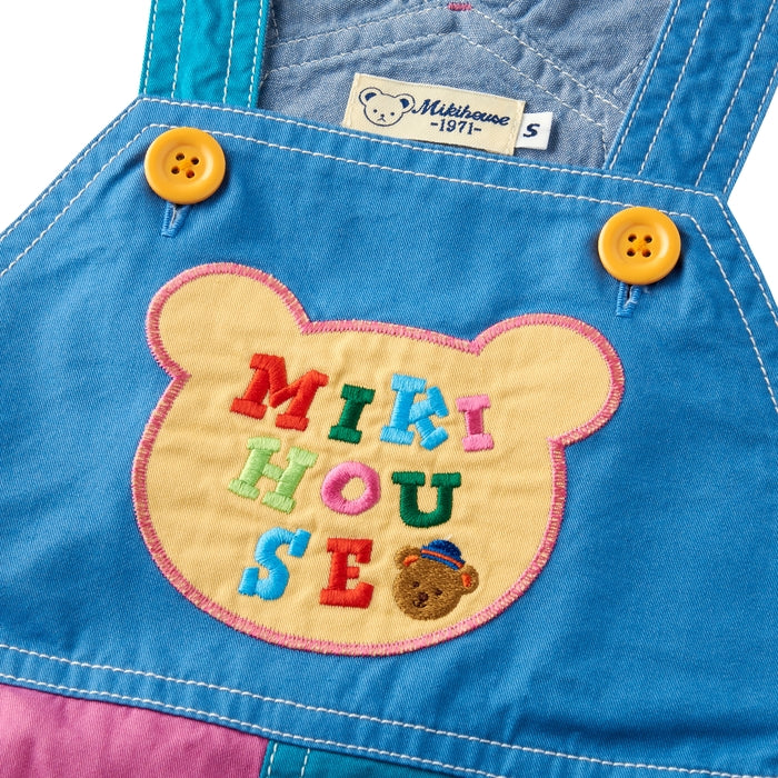 ミキハウスベア ６分丈オーバーオール