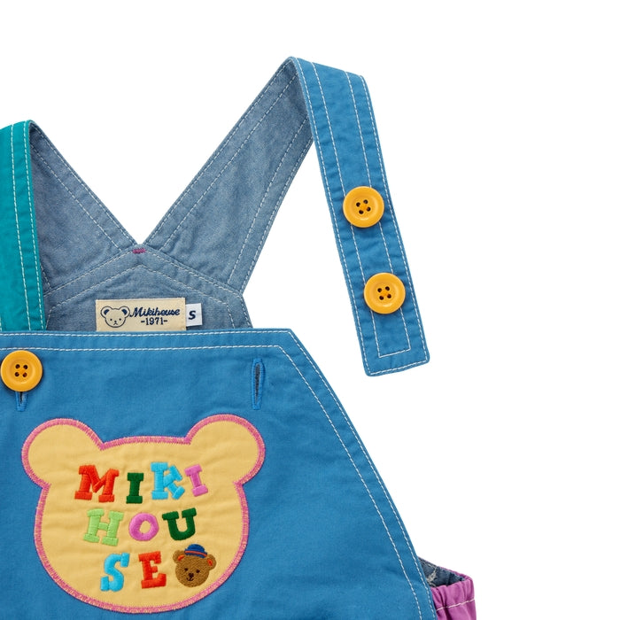 ミキハウスベア ６分丈オーバーオール