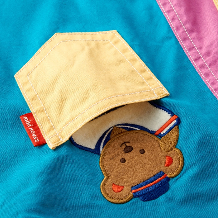 ミキハウスベア ６分丈オーバーオール