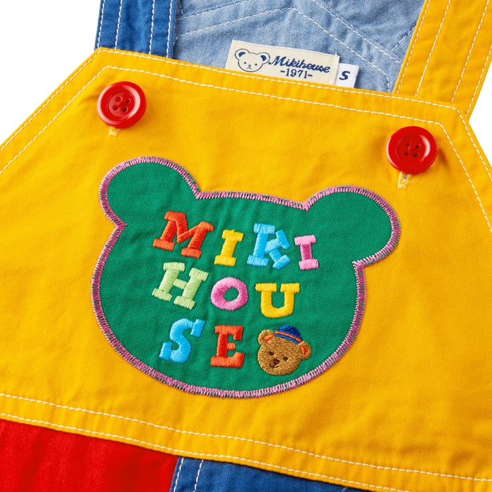 ミキハウスベア ６分丈オーバーオール