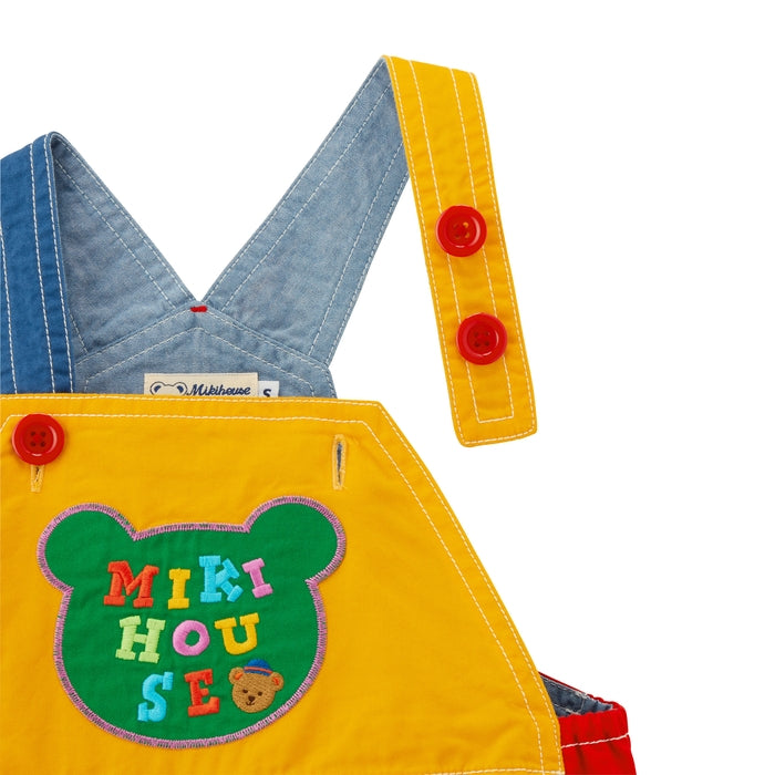 ミキハウスベア ６分丈オーバーオール