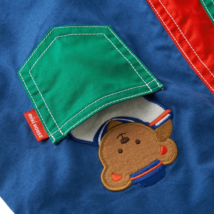 ミキハウスベア ６分丈オーバーオール