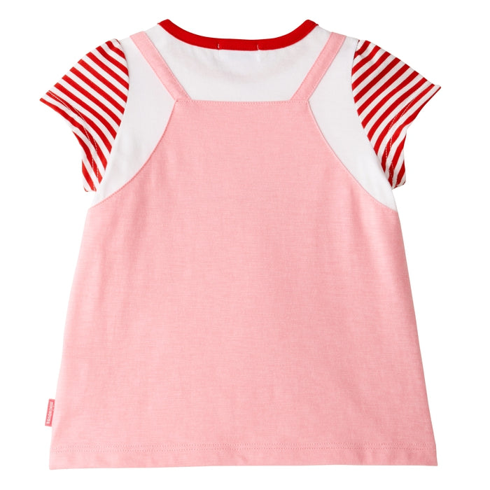 Layered short sleeve T-shirt