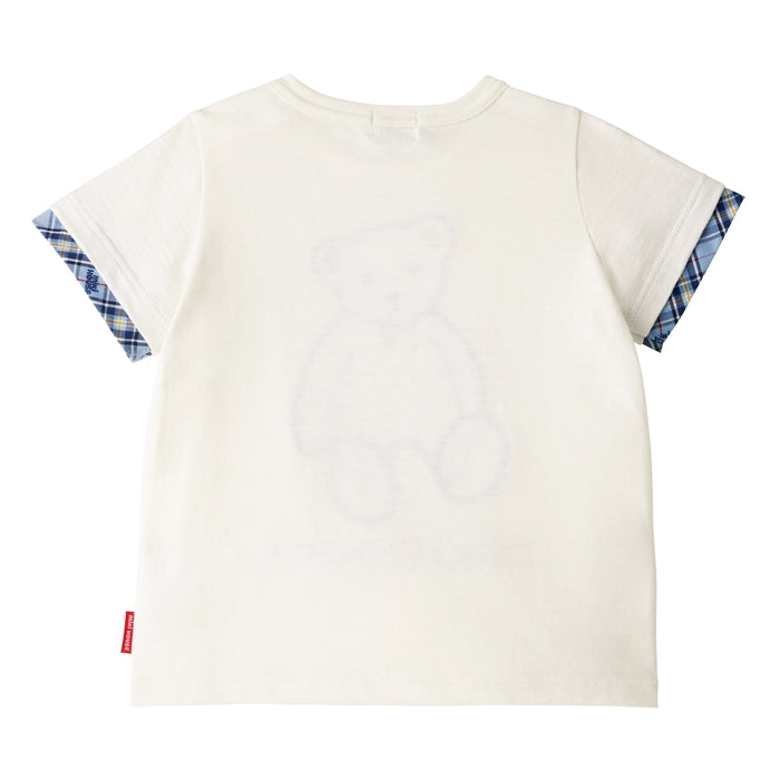 [Thanksgiving] Check Bear Short Sleeve T-Shirt [Cancellation/Return Not Possible]
