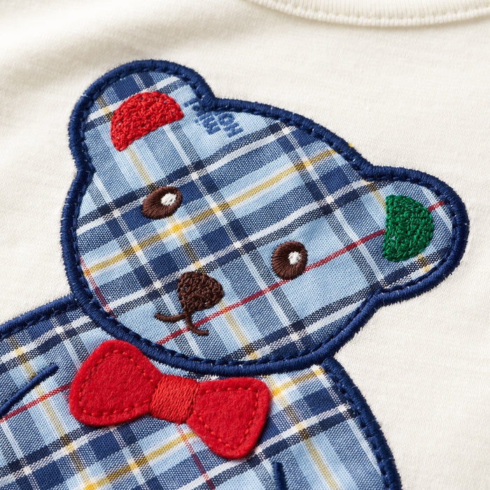 [Thanksgiving] Check Bear Short Sleeve T-Shirt [Cancellation/Return Not Possible]