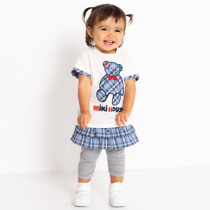 [Thanksgiving] Check Bear Short Sleeve T-Shirt [Cancellation/Return Not Possible]