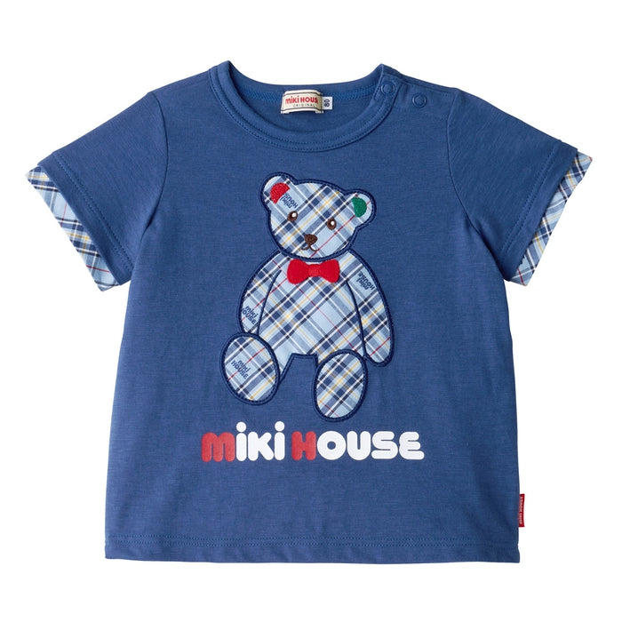 [Thanksgiving] Check Bear Short Sleeve T-Shirt [Cancellation/Return Not Possible]
