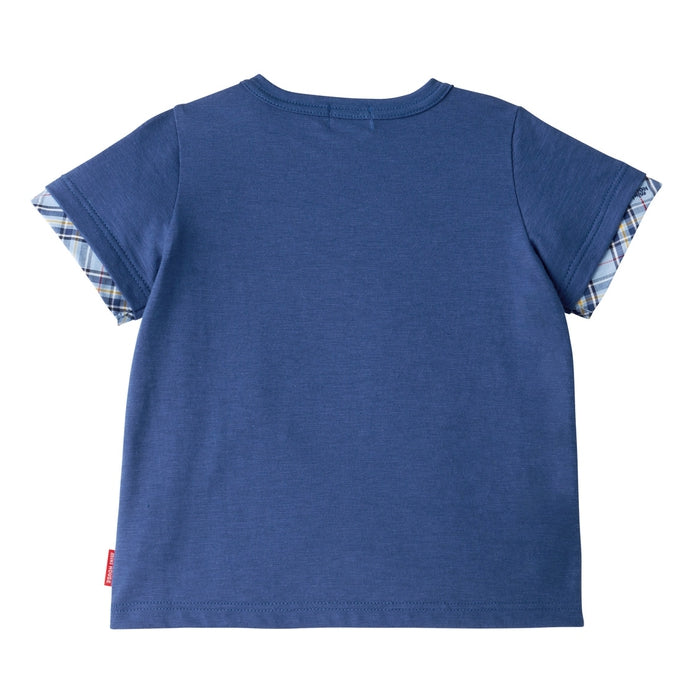 [Thanksgiving] Check Bear Short Sleeve T-Shirt [Cancellation/Return Not Possible]