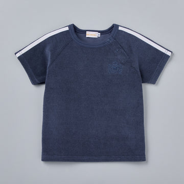 【ゴールドレーベル】海島綿パイル半袖Ｔシャツ 紺 商品画像