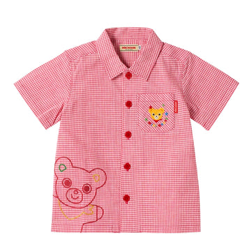 [Thanksgiving] Short-sleeved shirt [No cancellations or returns] red 商品画像