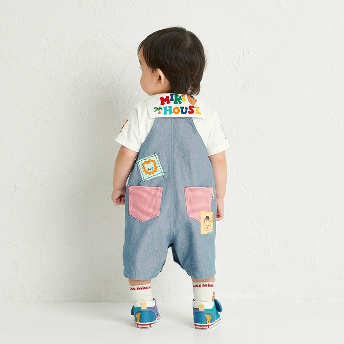 MIKI HOUSEbear short sleeve blouse