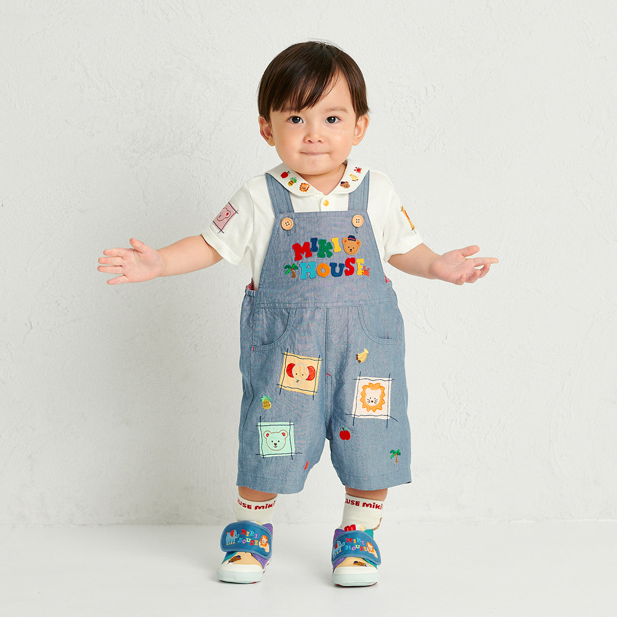 ミキハウスベア 半袖ブラウス