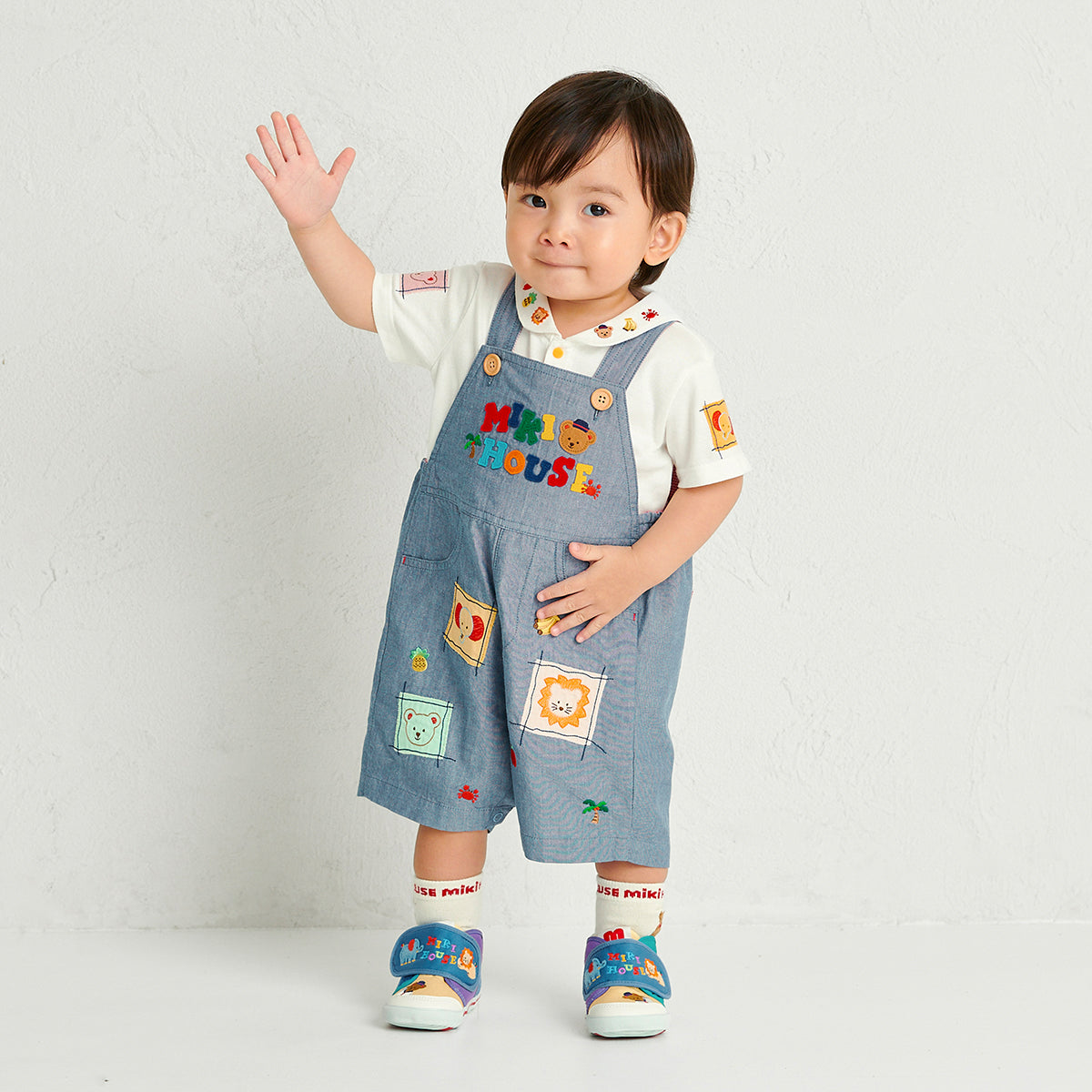 ミキハウスベア 半袖ブラウス