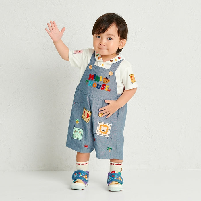 MIKI HOUSEbear short sleeve blouse