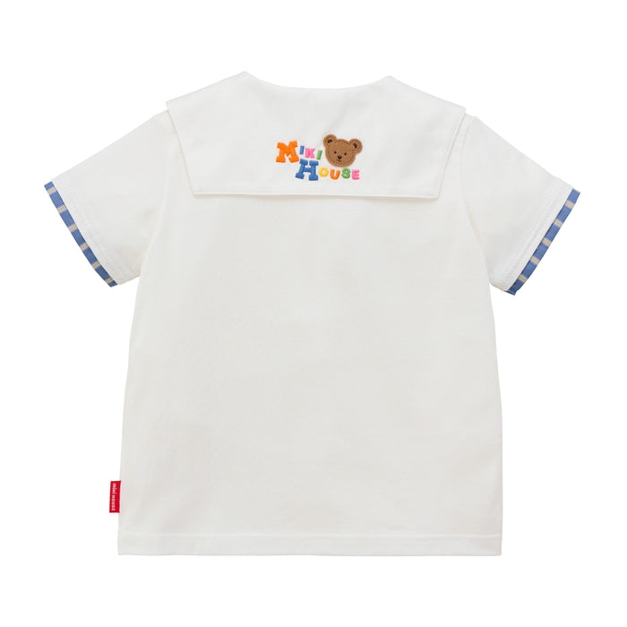 【ほぼ新品】BABY ホワイト 半袖ブラウス 半袖ブラウス – ミキハウスオフィシャルサイト