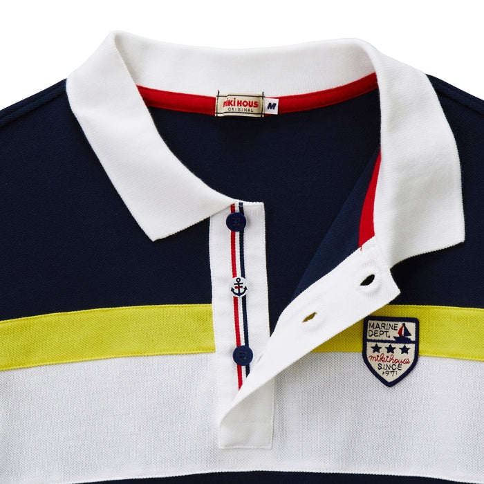 La [Unconfirmed] Marine border short sleeve polo shirt (for adults)