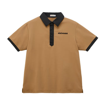 Short sleeve polo shirt (for adults) beige 商品画像