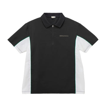 Short sleeve polo shirt (for adults) black 商品画像