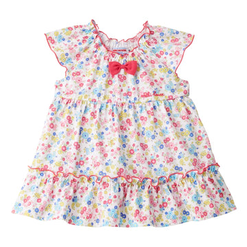 small floral tunic white x pink 商品画像