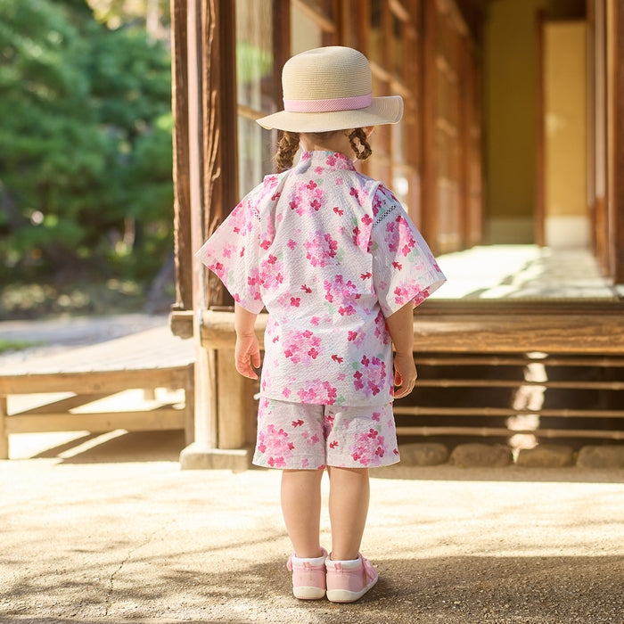 アジサイ柄甚平スーツ