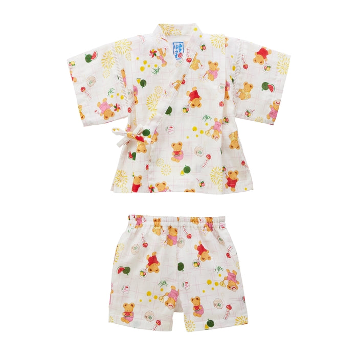 ミキハウスベア 甚平スーツ